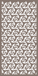 Seamless Geometric Swirl Pattern Laser Cut Panel Vector
