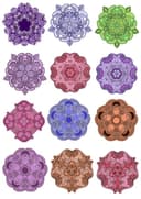 Conjunto de 12 Diseños Vectoriales de Mandalas para Corte Láser
