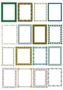 Set de 16 Marcos Florales Decorativos Archivos Vectoriales