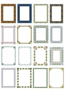 Set de 16 Bordes Ornamentales Decorativos para Corte Láser