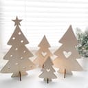 Set de Árboles de Navidad 3D Vector para Corte Láser