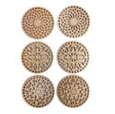 Set of 6 Mandala Round Coasters Laser Cut Vector File