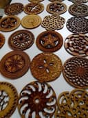 Conjunto de Posavasos Mandala Decorativos Archivos Vectoriales
