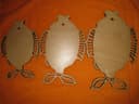 Set of Decorative Wooden Fish Wall Art Vector DXF File