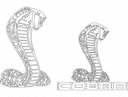 Design Vetorial de Logo Shelby Cobra para Corte a Laser DXF