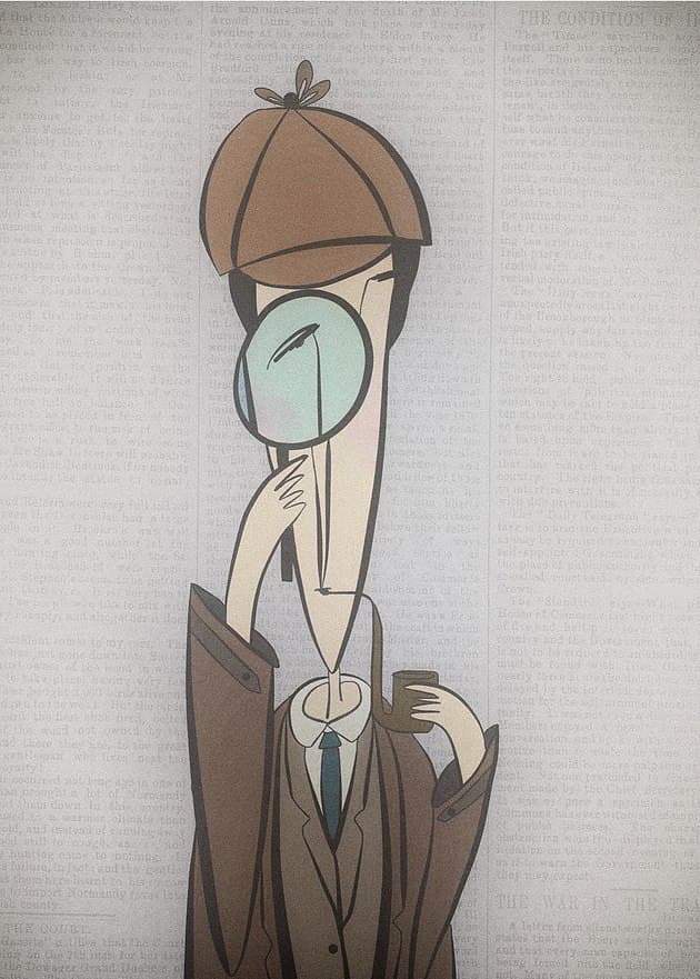 Sherlock Holmes Detective Vector Design for Laser Cutting