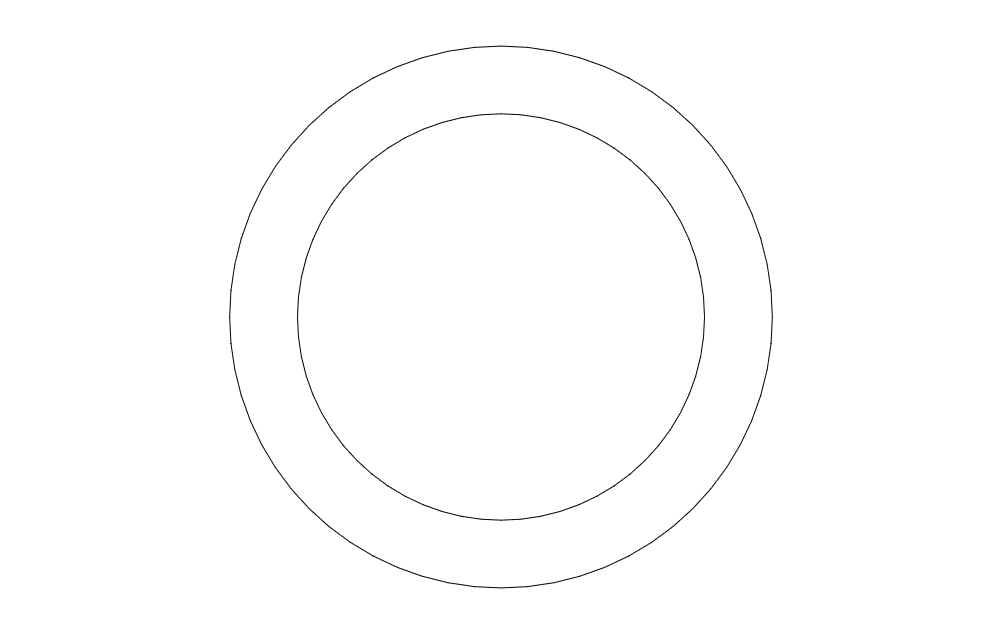 Simple Circle Frame Vector for Laser Cutting DXF