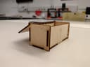 Plantilla Vectorial de Caja de Madera con Bisagra para Laser Cut DXF
