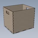 Simple Laser Cut Storage Box DXF File
