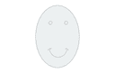 Design Vetorial de Rosto de Ovo Sorridente Arquivo DXF