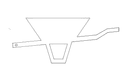 Design Vetor de Carrinho de Mão para Corte a Laser DXF