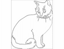 Arquivo Vetorial de Gato Sentado para Corte a Laser (DXF)