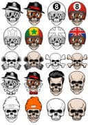 Colección de Vectores de Calaveras para Corte Láser y Estampados