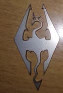 Skyrim Imperial Dragon Symbol Vector File for Laser Cutting