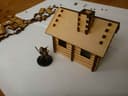 Archivo Vectorial de Cabaña de Madera 3D para Corte Láser
