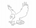 Diseño Vectorial de Águila en Vuelo para Corte Láser Archivo DXF