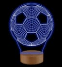 Archivo Vectorial de Lámpara 3D de Balón de Fútbol para Corte Láser