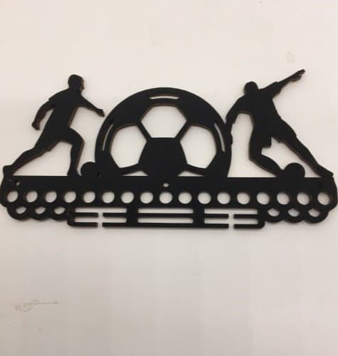 Soccer Medal Hanger Display Vector File for Laser Cutting