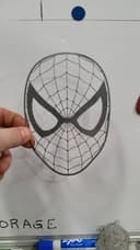 Design Vetorial de Máscara de Herói Aranha para Corte a Laser DXF