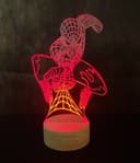 Spider-Man 3D LED Lamp Vector for Laser Cutting