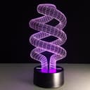 Vector de Lámpara de Ilusión 3D Espiral para Corte Láser