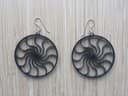 Spiral Mandala Earrings Laser Cut Vector File (DXF)