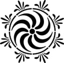 Archivo Vectorial de Mandala Sol Espiral