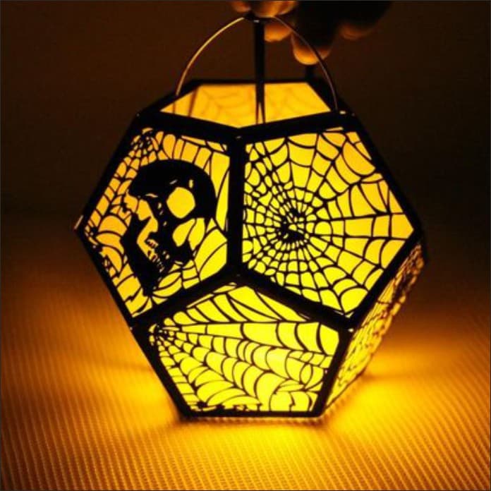 Spooky Halloween Skull Lantern 3D Laser Cut Vector File