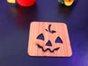 Spooky Pumpkin Halloween Coaster Laser Cut Vector File