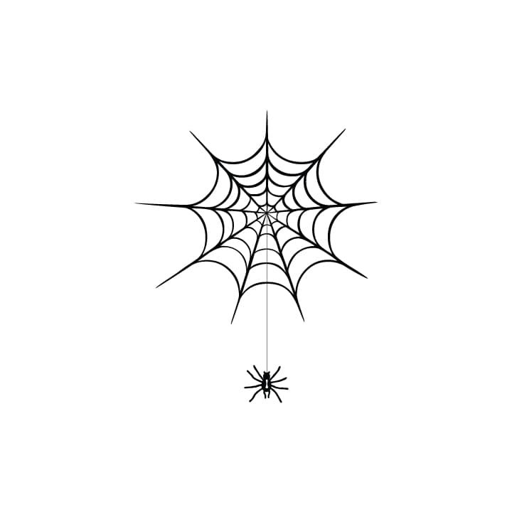 Diseño de Telaraña Espeluznante para Corte Láser DXF