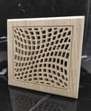 Vetor de Grelha de Ventilação Quadrada com Padrão Ondulado