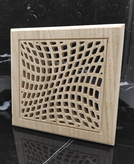 Vector de Rejilla de Ventilación Cuadrada con Patrón Ondulado