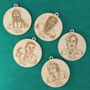 Squid Game Character Keychains Laser Cut Vector Files