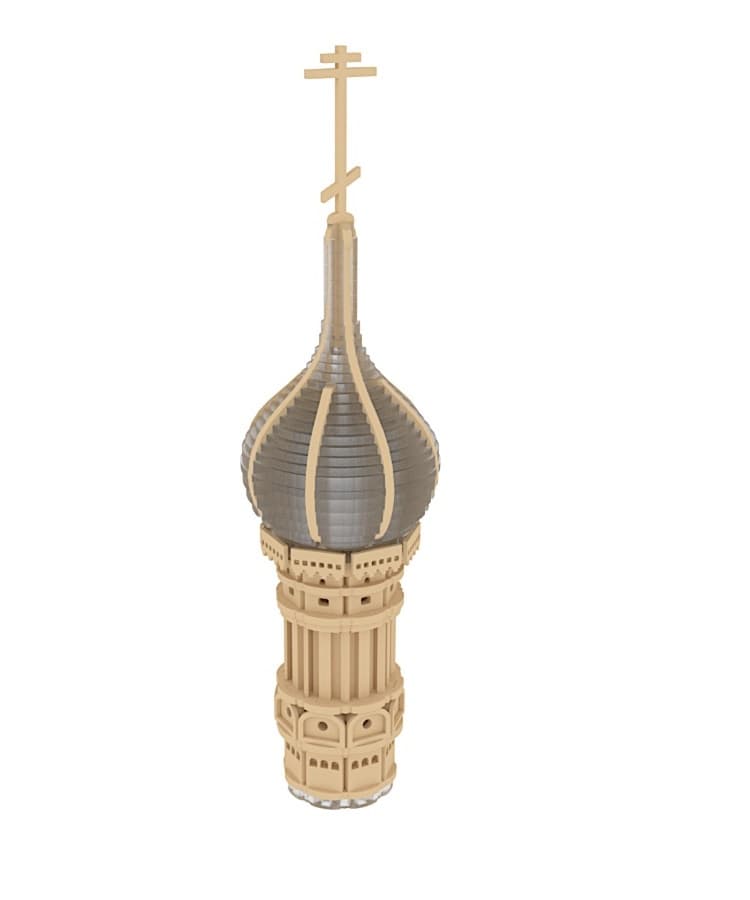 St. Basil's Cathedral Dome 3D Puzzle Laser Cut Vector File