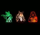 Set de Vectores Lámpara Ilusión 3D Star Wars para Corte Láser