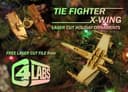 Arquivos de Corte a Laser: Enfeites Star Wars TIE Fighter e X-Wing