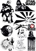 Star Wars Vector Pack for Laser Cutting and Vinyl Cutting