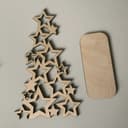 Diseño de Árbol de Navidad de Estrellas para Corte Láser (DXF, SVG)