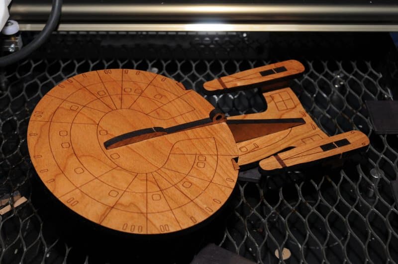Starship USS Enterprise 3D Puzzle Laser Cut Vector File