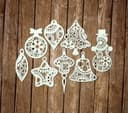 Adornos de Navidad Steampunk para Corte Láser SVG DXF