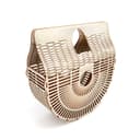 Stylish Wooden Clutch Bag Laser Cut Pattern Vector