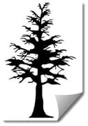Stylized Pine Tree Silhouette Vector File for CNC Laser Cutting