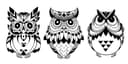 Moldes Vetoriais de Coruja Tribal para Corte a Laser DXF