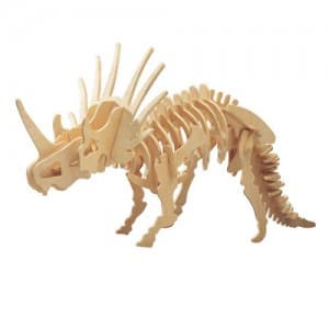 Styracosaurus 3D Dinosaur Puzzle Vector File for Laser Cutting