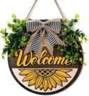 Sunflower Welcome Sign Laser Cut Vector File