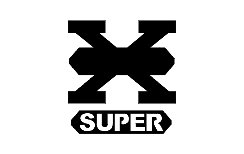 Super X Logo Vector File for Laser Cutting DXF