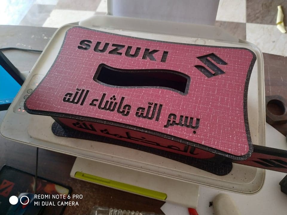 Suporte de Lenços Suzuki para Corte a Laser Arquivo DXF