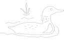 Swimming Loon Vector File for Laser Cutting DXF