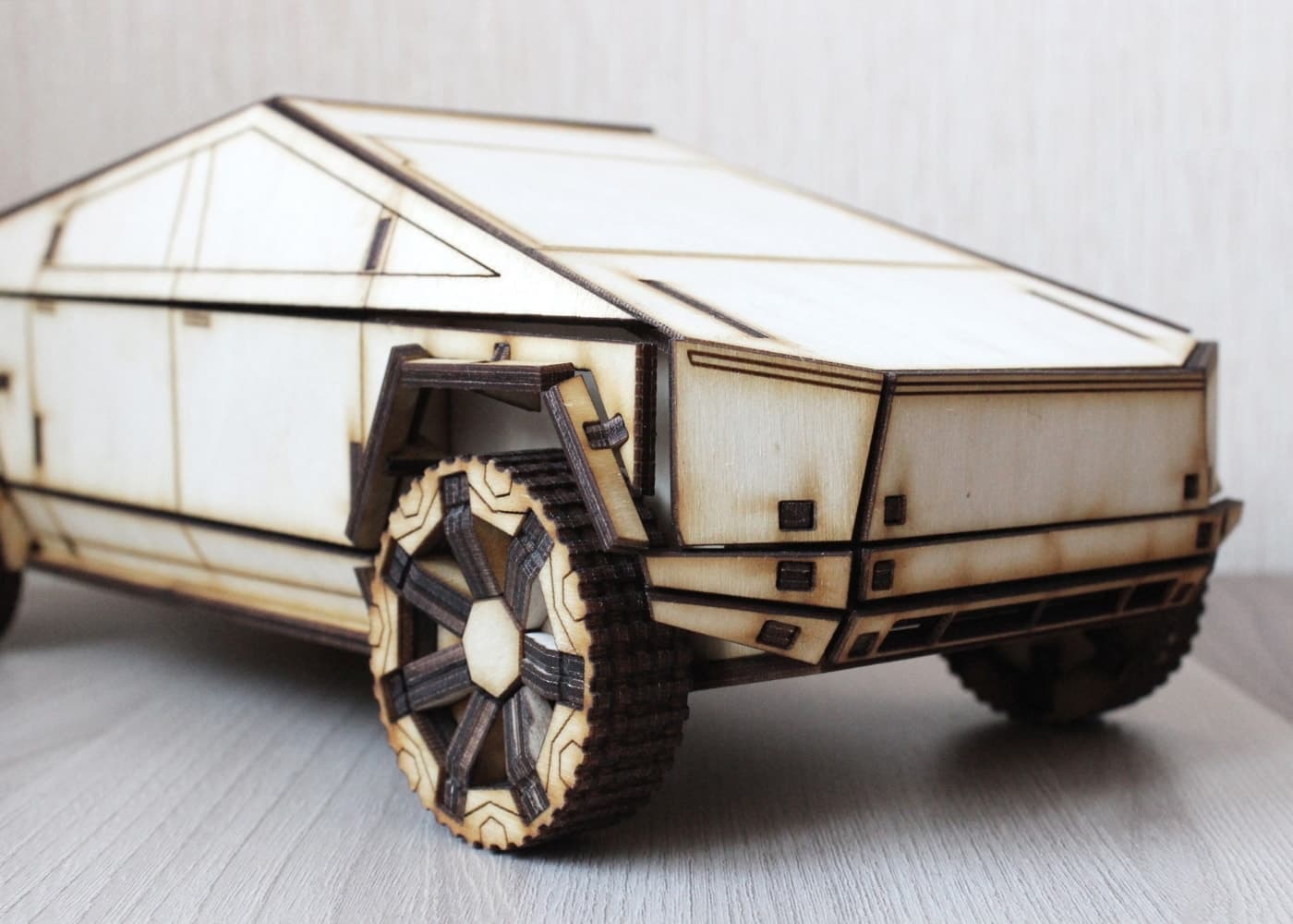 Tesla Cybertruck 3D Puzzle Laser Cut Vector File