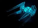 Plano de Vector de Corte Láser para TIE Interceptor 3D
